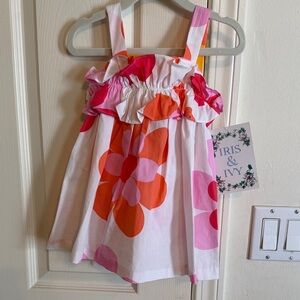 NWT Nordstrom Pink and Orange Floral Dress